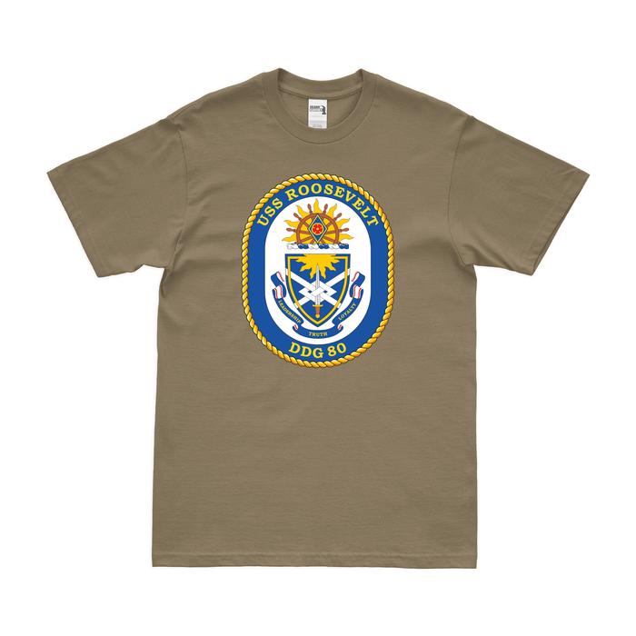 USS Roosevelt (DDG-80) Logo Emblem T-Shirt Tactically Acquired   