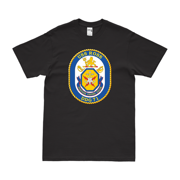 USS Ross (DDG-71) Logo Emblem T-Shirt Tactically Acquired   