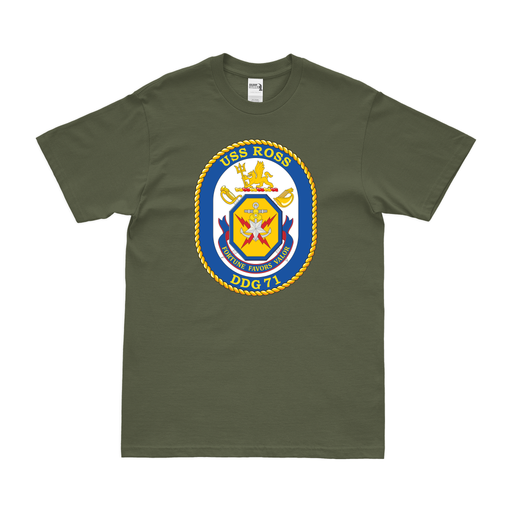USS Ross (DDG-71) Logo Emblem T-Shirt Tactically Acquired   