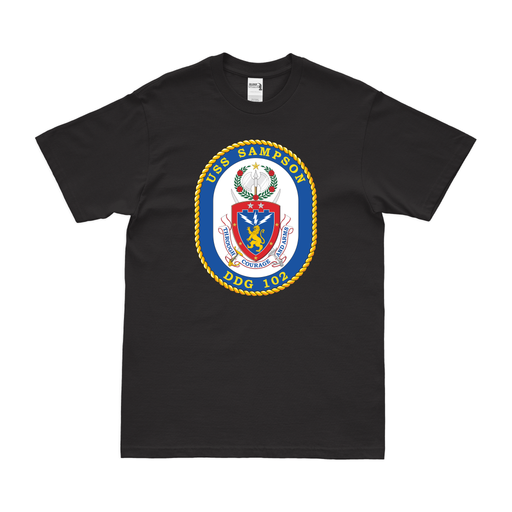 USS Sampson (DDG-102) Logo Emblem T-Shirt Tactically Acquired   