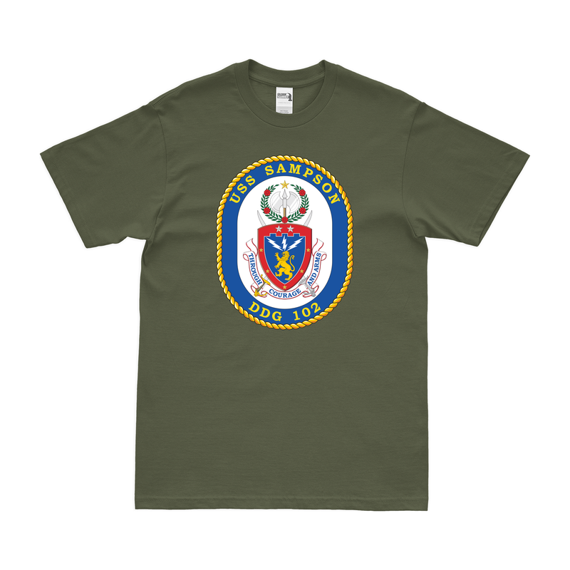 USS Sampson (DDG-102) Logo Emblem T-Shirt