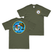 Double-Sided USS Shad (SS-235) Gato-class Submarine T-Shirt Tactically Acquired Military Green Clean Small