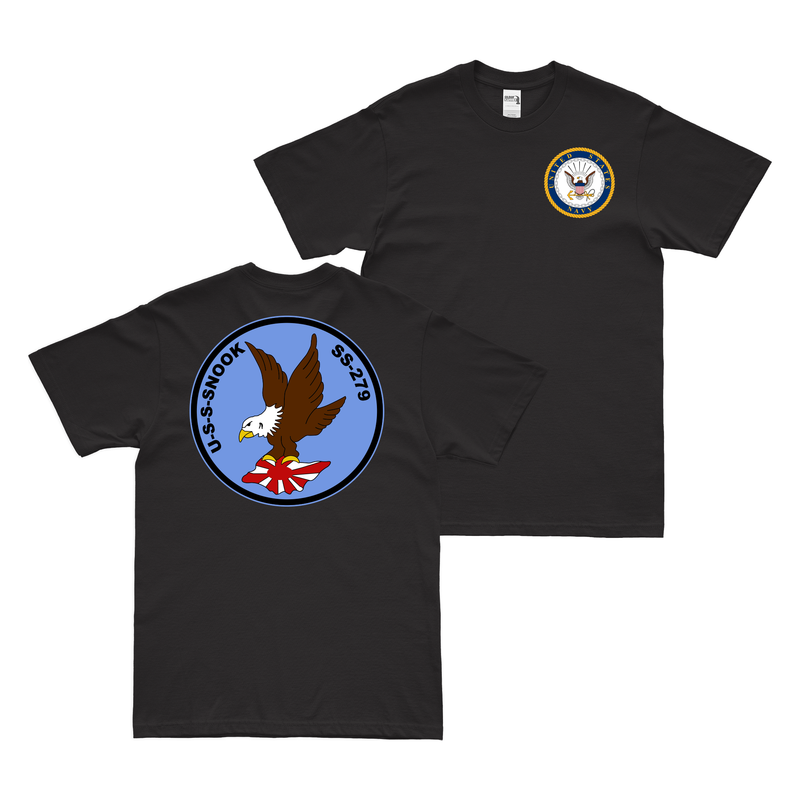 Double-Sided USS Snook (SS-279) Gato-class Submarine T-Shirt