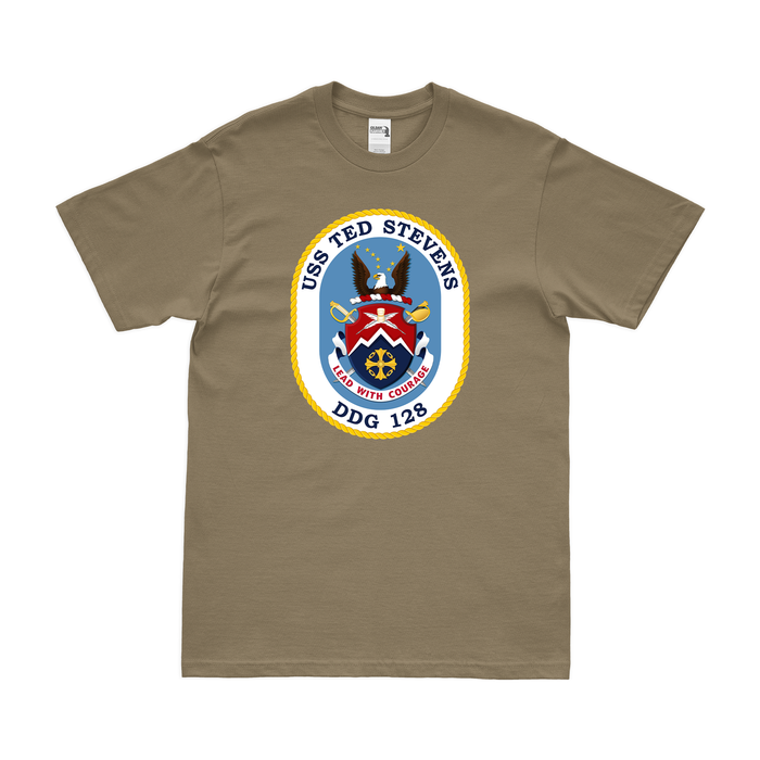 USS Ted Stevens (DDG-128) Logo Emblem T-Shirt Tactically Acquired   