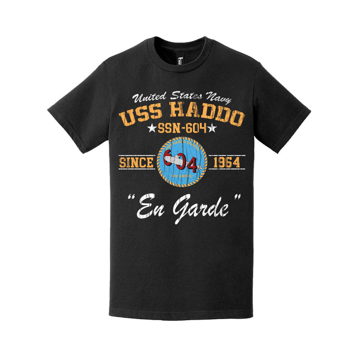 Distressed USS Haddo (SSN-604) Since 1964 Legacy T-Shirt Tactically Acquired   