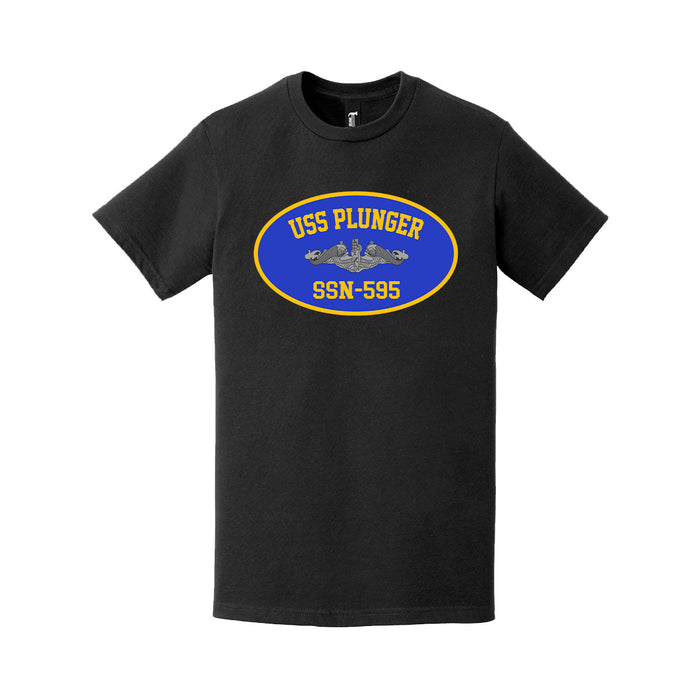 USS Plunger (SSN-595) Submarine Emblem T-Shirt Tactically Acquired   