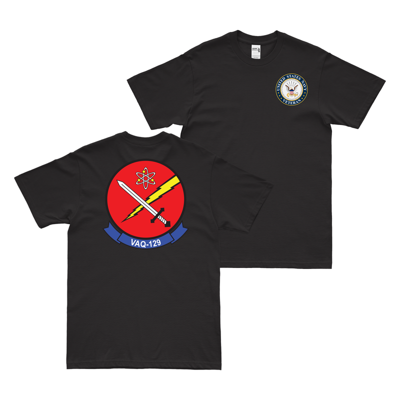 Double-Sided VAQ-129 U.S. Navy Veteran T-Shirt