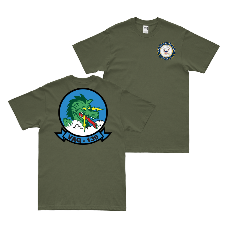 Double-Sided VAQ-130 U.S. Navy Veteran T-Shirt