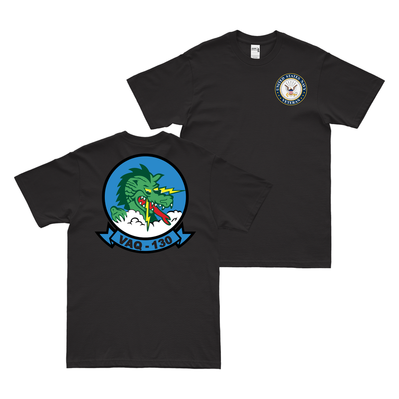Double-Sided VAQ-130 U.S. Navy Veteran T-Shirt