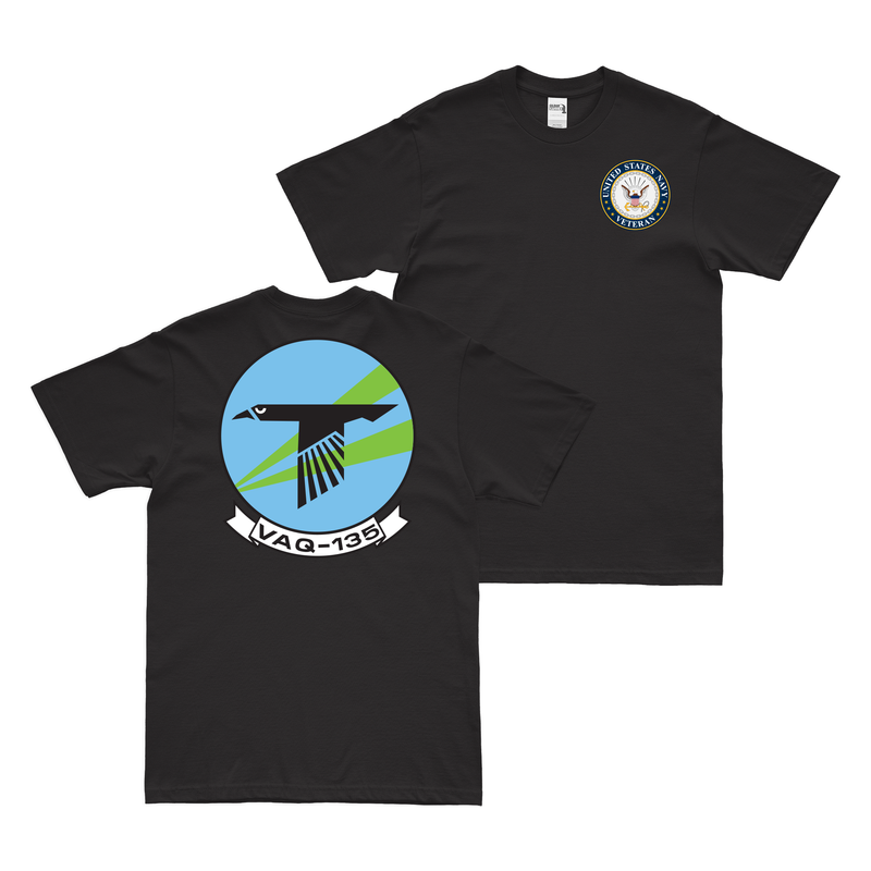 Double-Sided VAQ-135 U.S. Navy Veteran T-Shirt
