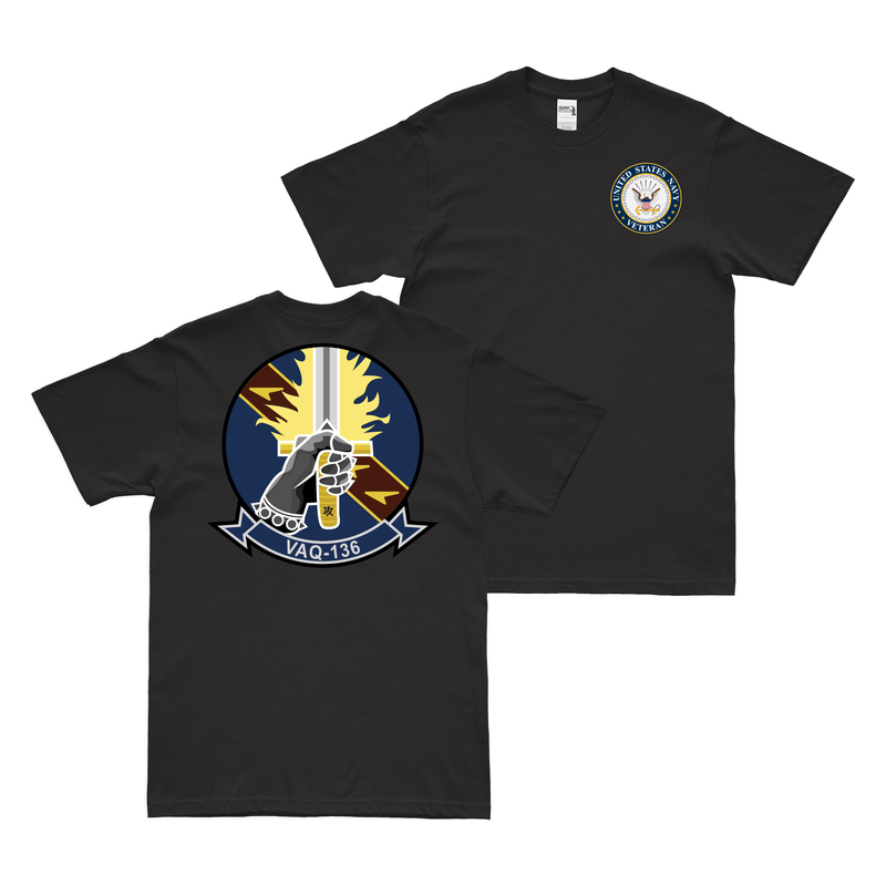 Double-Sided VAQ-136 U.S. Navy Veteran T-Shirt