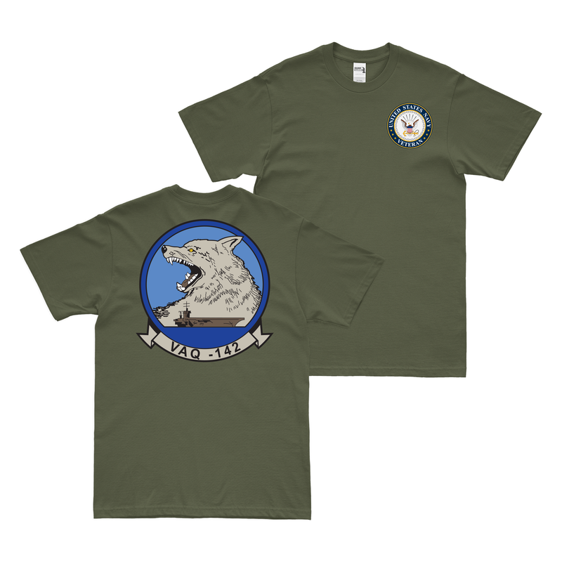 Double-Sided VAQ-142 U.S. Navy Veteran T-Shirt