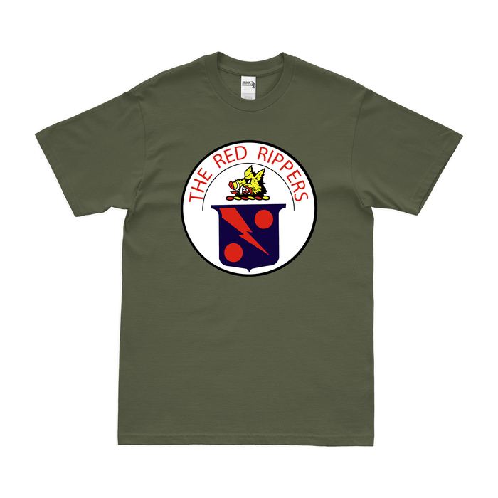 U.S. Navy Fighter Squadron 11 (VF-11) T-Shirt Tactically Acquired Military Green Clean Small