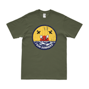 U.S. Navy Fighter Squadron 111 (VF-111) Logo T-Shirt Tactically Acquired Military Green Distressed Small