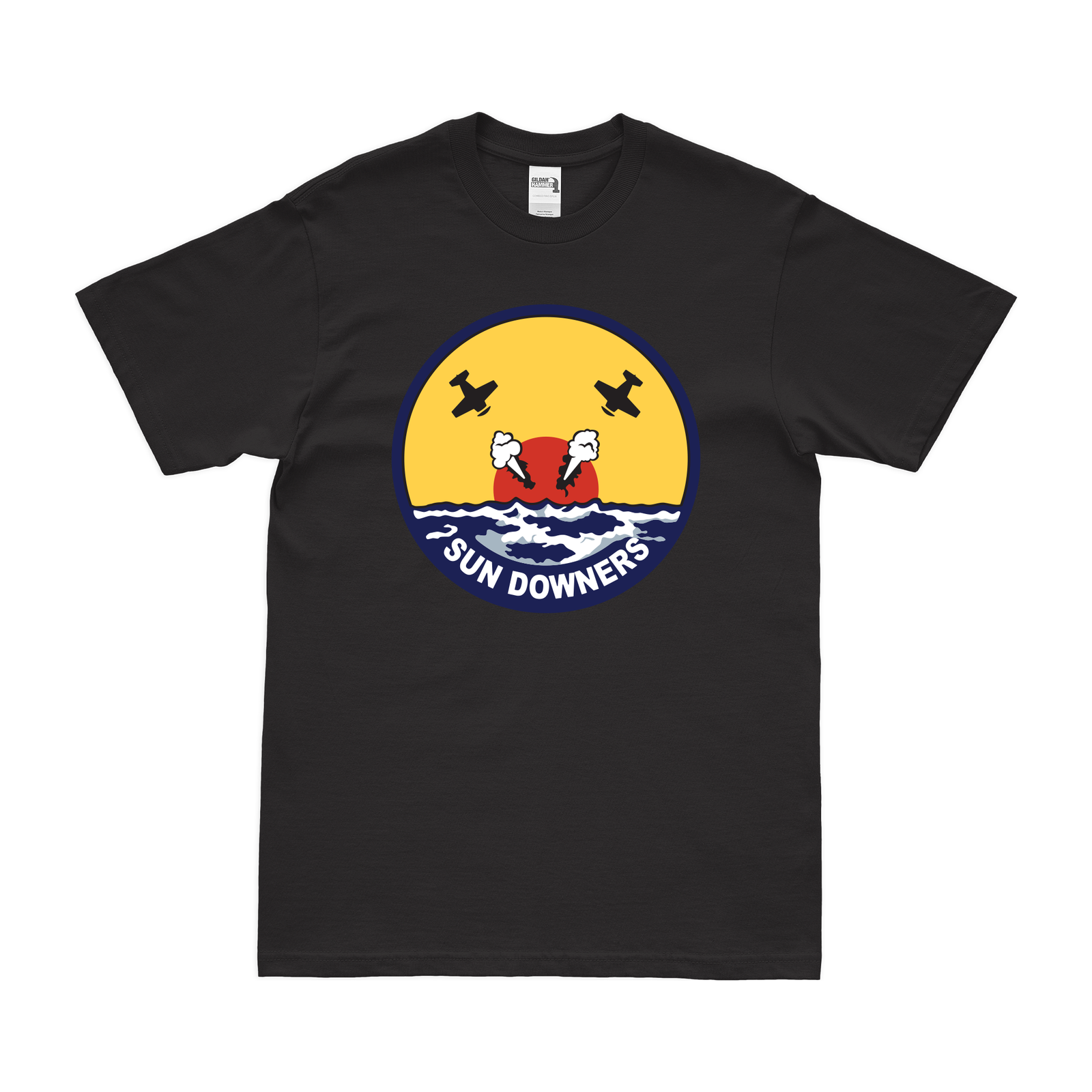 U.S. Navy Fighter Squadron 111 (VF-111) Logo T-Shirt Tactically Acquired Black Clean Small