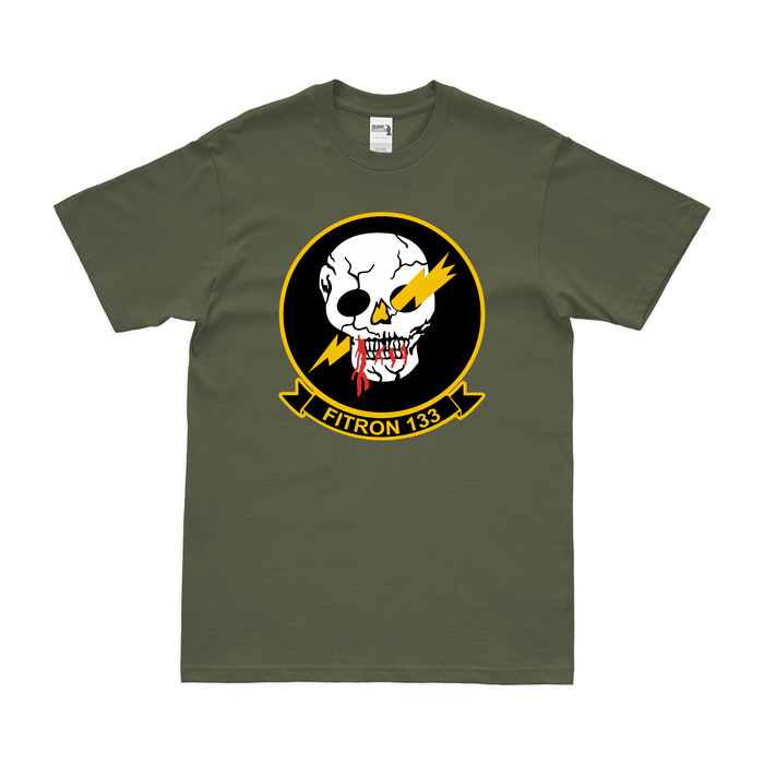 U.S. Navy Fighter Squadron 133 (VF-133) T-Shirt Tactically Acquired Military Green Clean Small