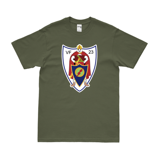 U.S. Navy Fighter Squadron 23 (VF-23) T-Shirt Tactically Acquired Military Green Clean Small