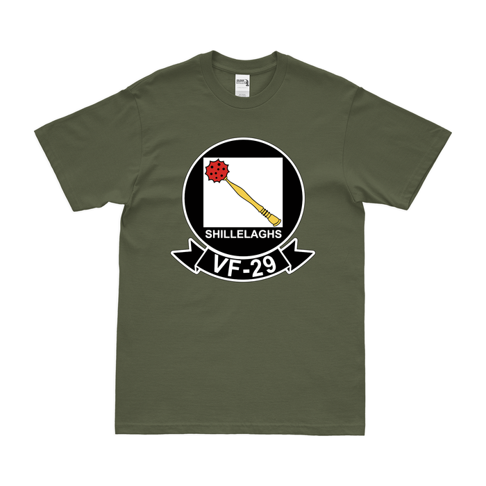 U.S. Navy Fighter Squadron 29 (VF-29) T-Shirt Tactically Acquired Military Green Clean Small