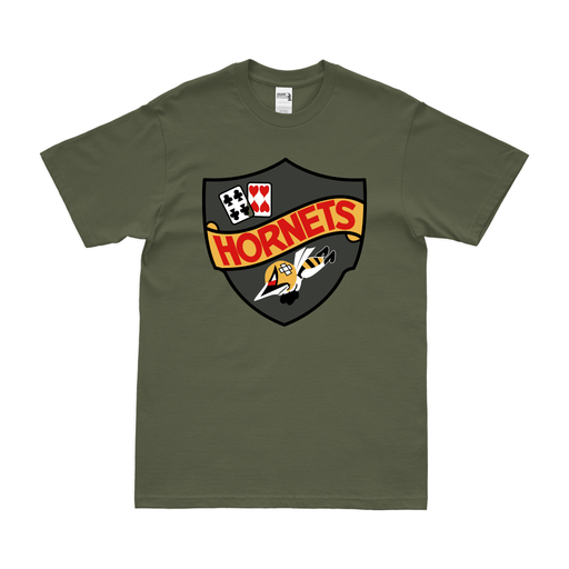 U.S. Navy Fighter Squadron 44 (VF-44) T-Shirt Tactically Acquired Military Green Clean Small