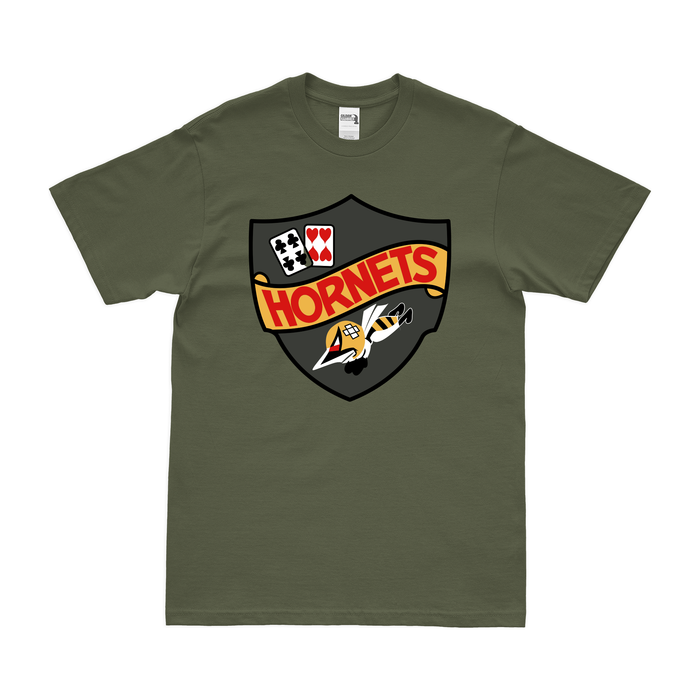 U.S. Navy Fighter Squadron 44 (VF-44) T-Shirt Tactically Acquired Military Green Clean Small