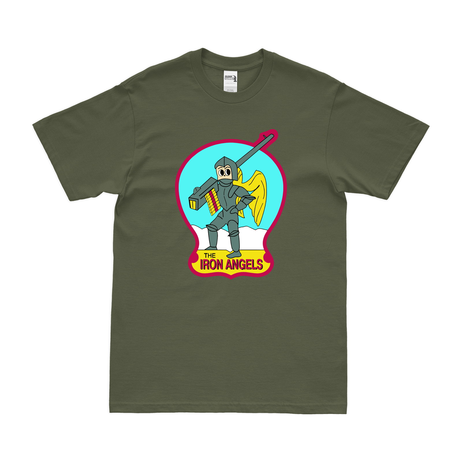 U.S. Navy Fighter Squadron 53 (VF-53) T-Shirt Tactically Acquired Military Green Clean Small