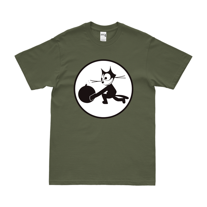 U.S. Navy Fighter Squadron 6 (VF-6) T-Shirt Tactically Acquired Military Green Clean Small