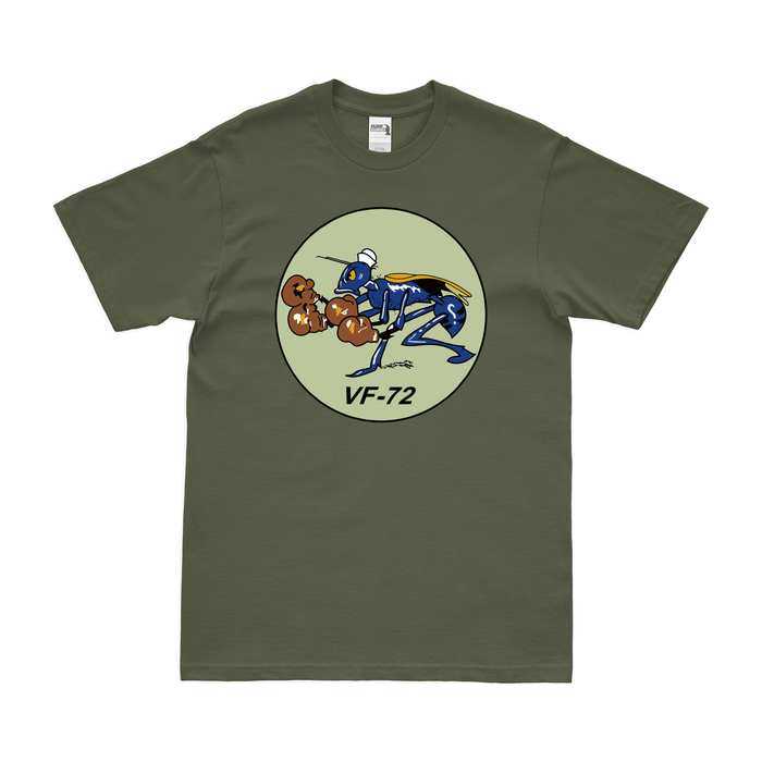 U.S. Navy Fighter Squadron 72 (VF-72) T-Shirt Tactically Acquired Military Green Clean Small