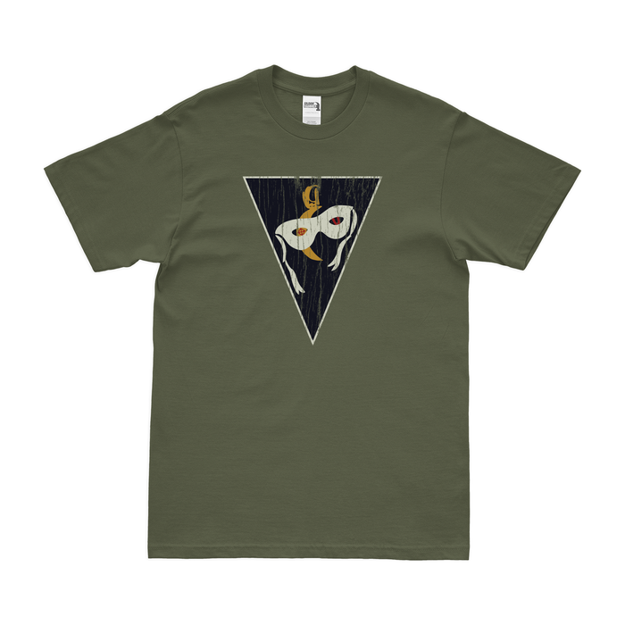 U.S. Navy Fighter Squadron 821 (VF-821) T-Shirt Tactically Acquired Military Green Distressed Small