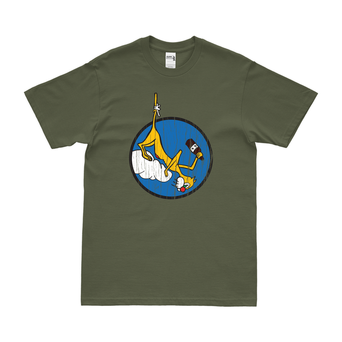 U.S. Navy Fighter Squadron 9 (VF-9) T-Shirt Tactically Acquired Military Green Distressed Small