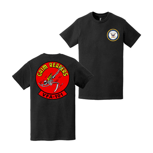 Double-Sided VFA-101 Grim Reapers U.S. Navy T-Shirt Tactically Acquired   