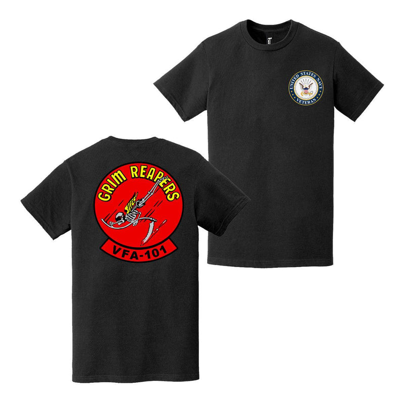 Double-Sided VFA-101 Grim Reapers Veteran T-Shirt