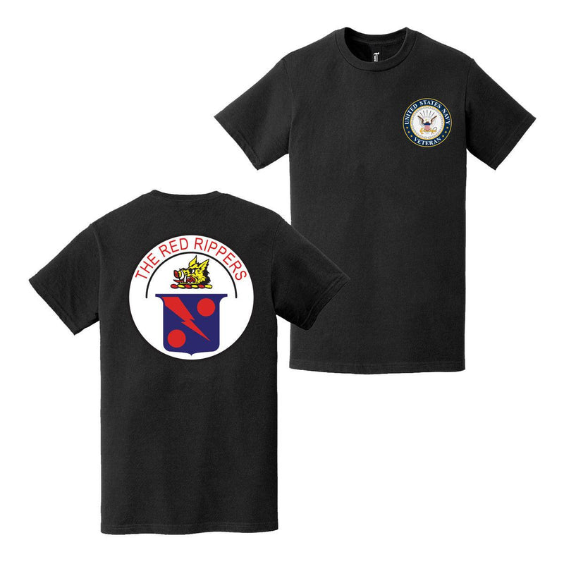 Double-Sided VFA-11 The Red Rippers Veteran T-Shirt