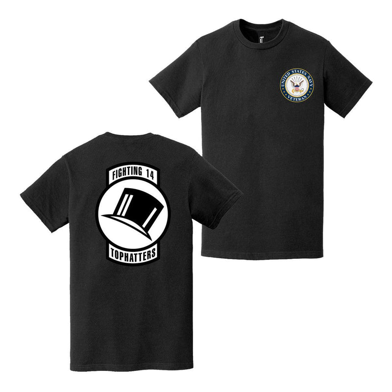 Double-Sided VFA-14 Tophatters Veteran T-Shirt