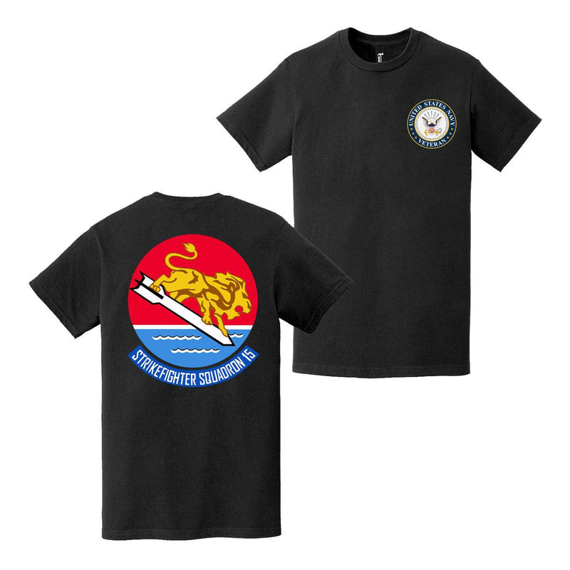 Double-Sided VFA-15 Valions Veteran T-Shirt