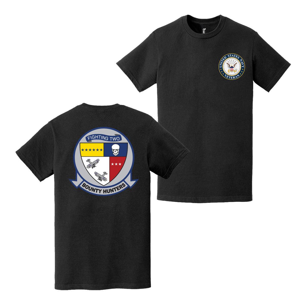 Double-Sided VFA-2 Bounty Hunters Veteran T-Shirt Tactically Acquired   