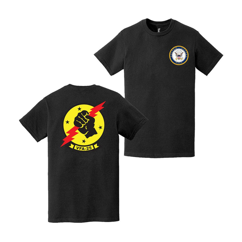 Double-Sided VFA-25 Fist U.S. Navy T-Shirt