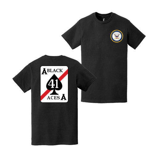 Double-Sided VFA-41 Black Aces U.S. Navy T-Shirt Tactically Acquired   