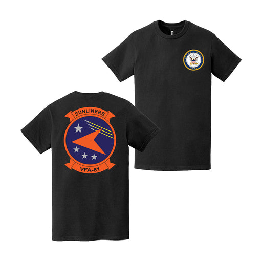 Double-Sided VFA-81 Sunliners U.S. Navy T-Shirt Tactically Acquired   