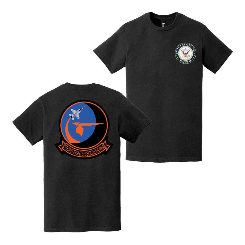 Double-Sided VFA-94 Mighty Shrikes Veteran T-Shirt