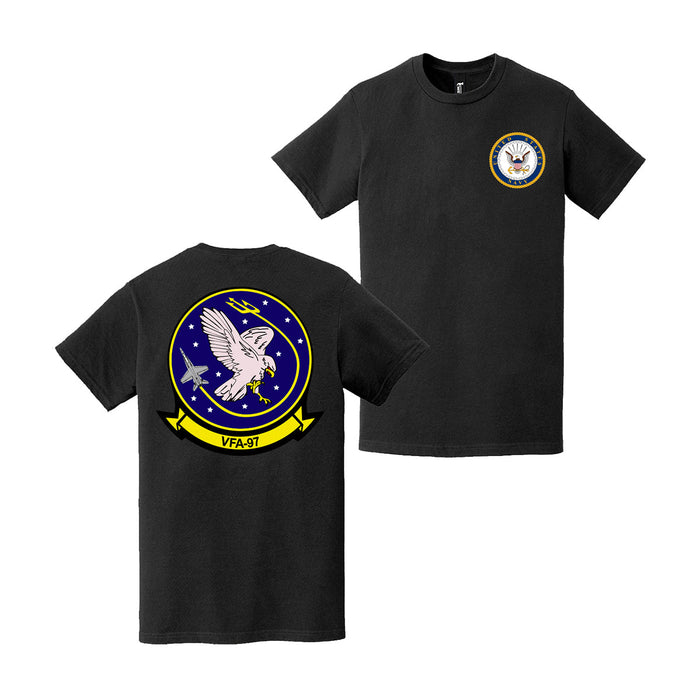 Double-Sided VFA-97 Warhawks U.S. Navy T-Shirt Tactically Acquired   