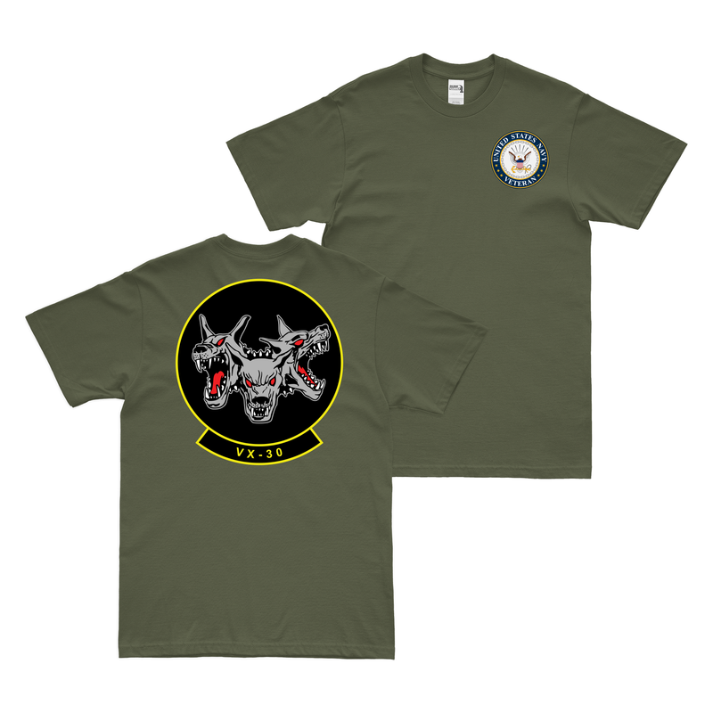 Double-Sided VX-30 U.S. Navy Veteran T-Shirt