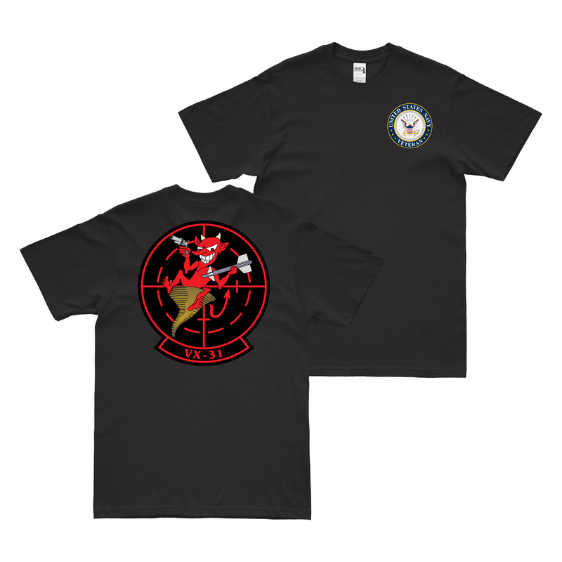 Double-Sided VX-31 U.S. Navy Veteran T-Shirt
