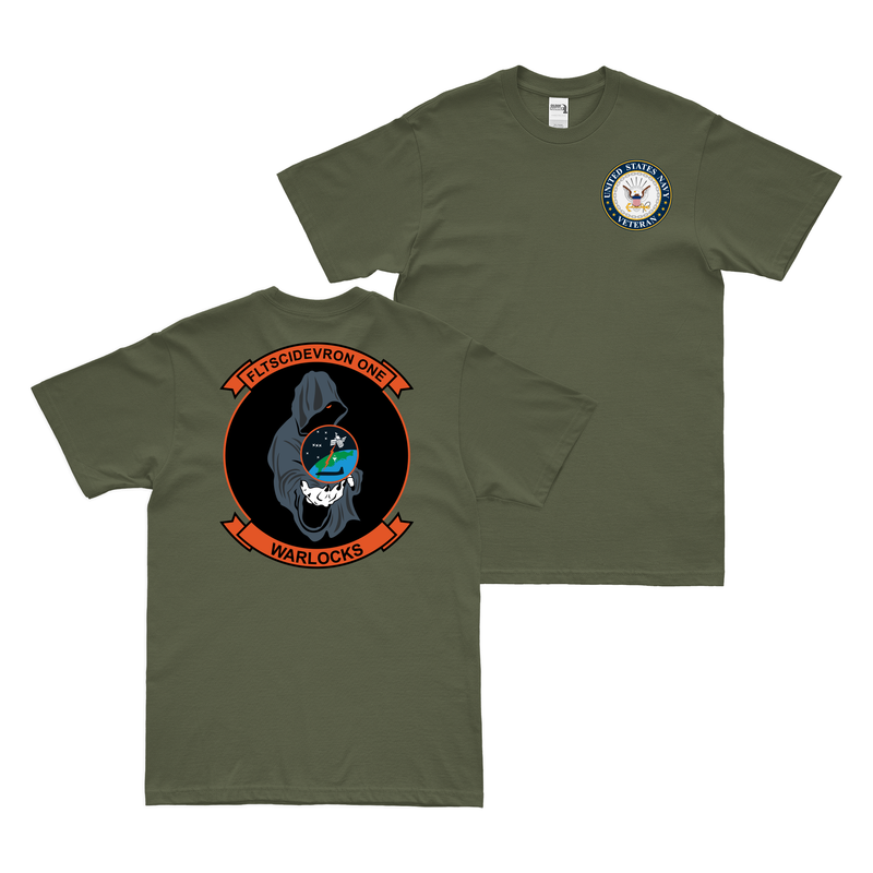 Double-Sided VXS-1 U.S. Navy Veteran T-Shirt