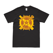 U.S. Army Logistics Corps Branch Emblem T-Shirt Tactically Acquired Black Clean Small