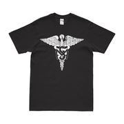 Army Medical Service Corps Emblem T-Shirt Tactically Acquired Black Distressed Small