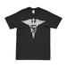 Army Medical Service Corps Emblem T-Shirt Tactically Acquired Black Distressed Small