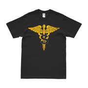 U.S. Army Medical Specialist Corps Emblem T-Shirt Tactically Acquired Black Distressed Small