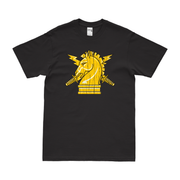 U.S. Army PSYOPS Branch Emblem T-Shirt Tactically Acquired Black Distressed Small