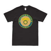 U.S. Army Quartermaster Corps Branch Plaque T-Shirt Tactically Acquired Black Clean Small