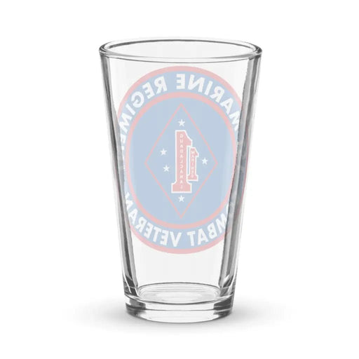 1st Marine Regiment Combat Veteran Pint Glass Tactically Acquired   